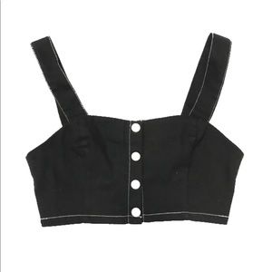 Black crop top